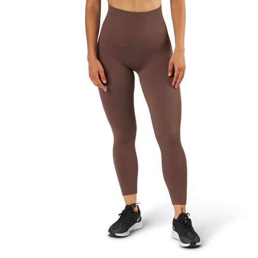 Rib Seamless Tights 2.0 Taupe