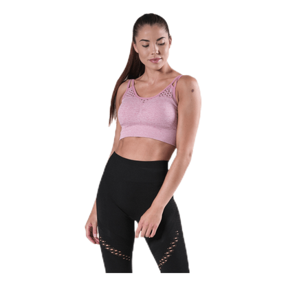 Fitness Seamless Mesh Bra Pink