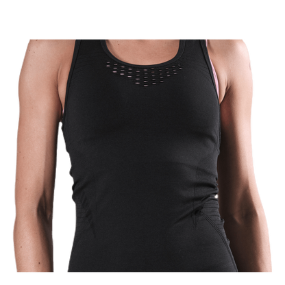 Fitness Seamless Mesh Tank Black