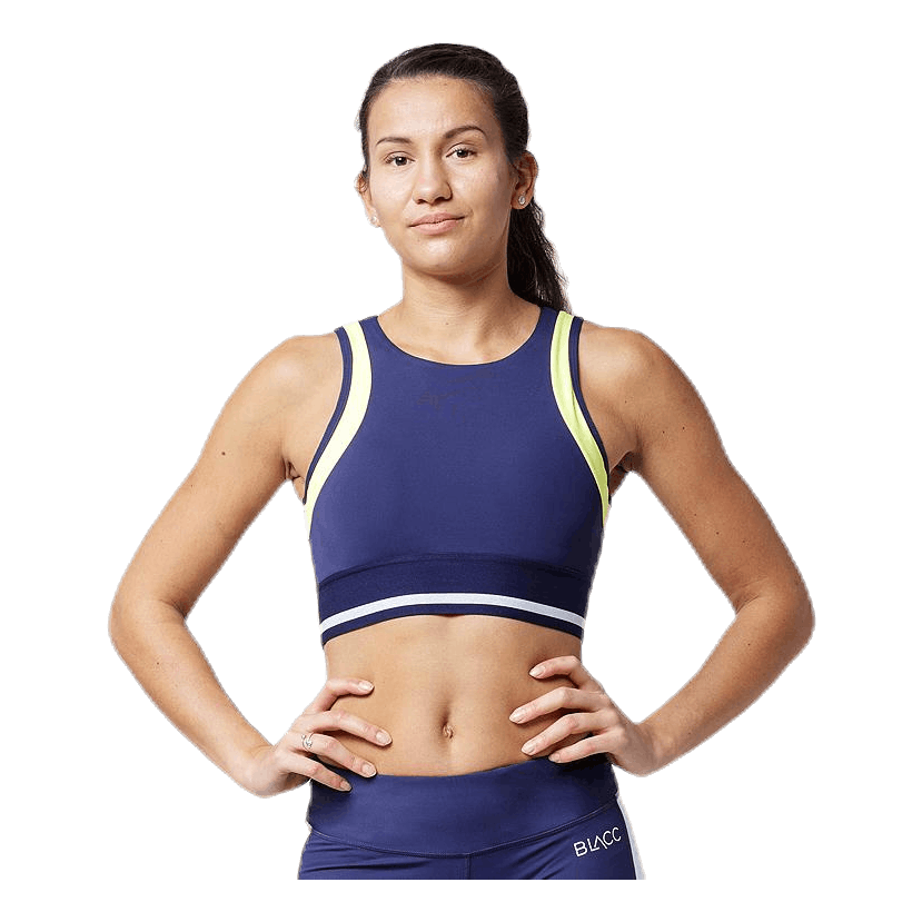 Jump Sports Bra  Blue/White/Yellow