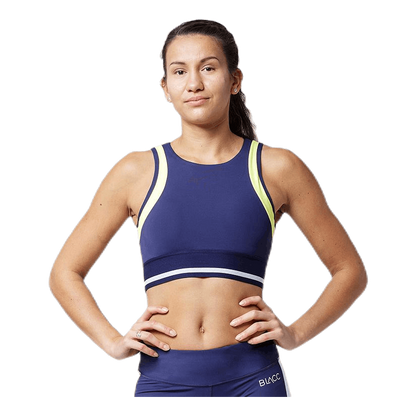 Jump Sports Bra  Blue/White/Yellow