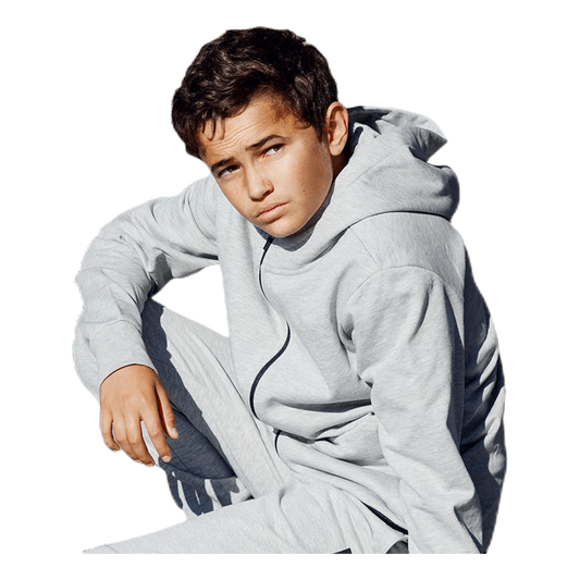 Jr Charles Zip Hoodie Grey