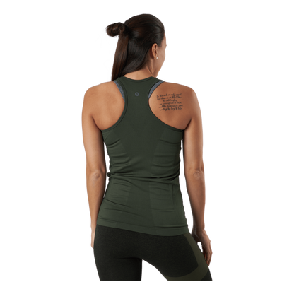 Hatha Seamless Tank Top Green