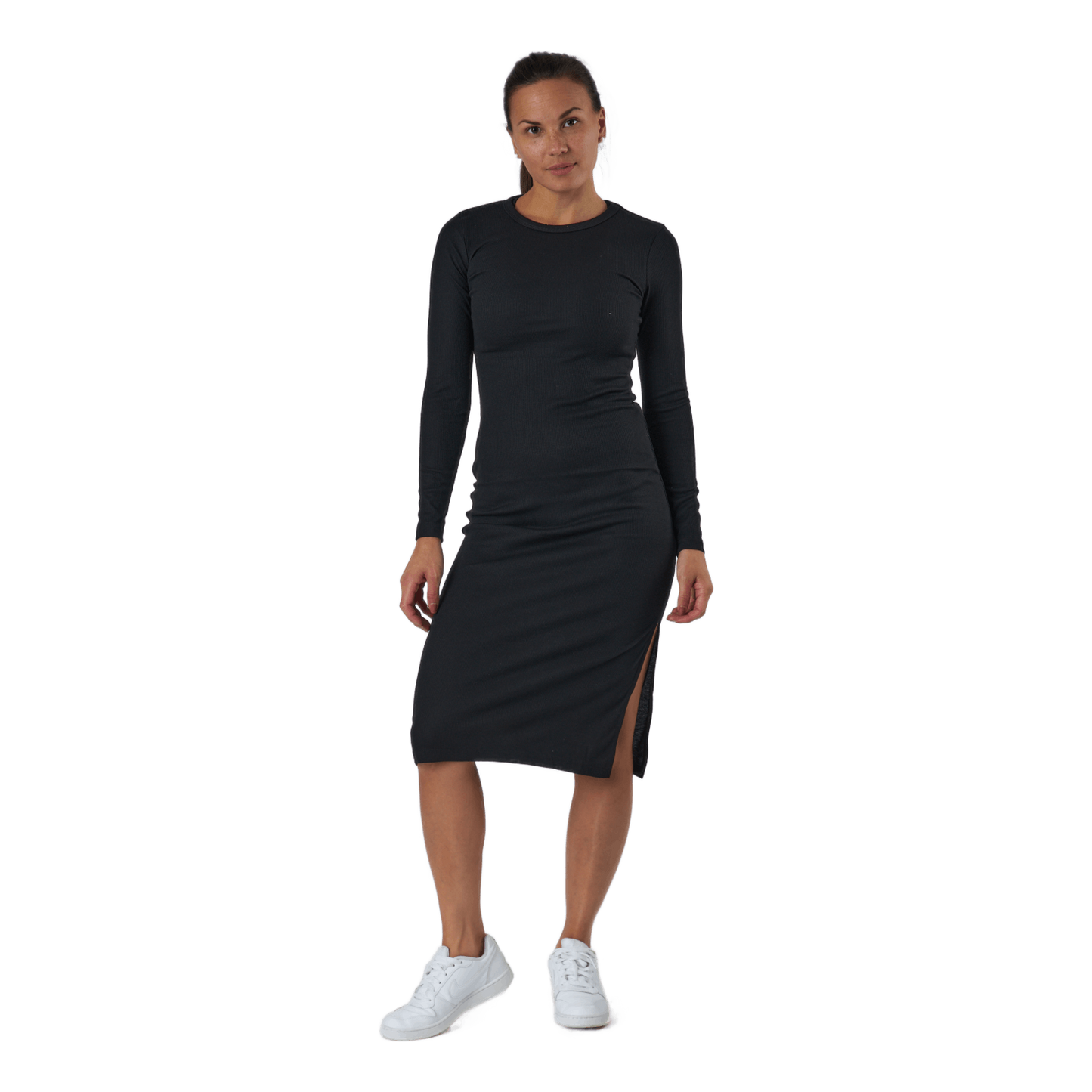 Quinn Rib Dress Black