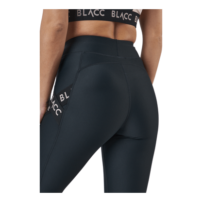 Power X High Waist Tights Black / Pink