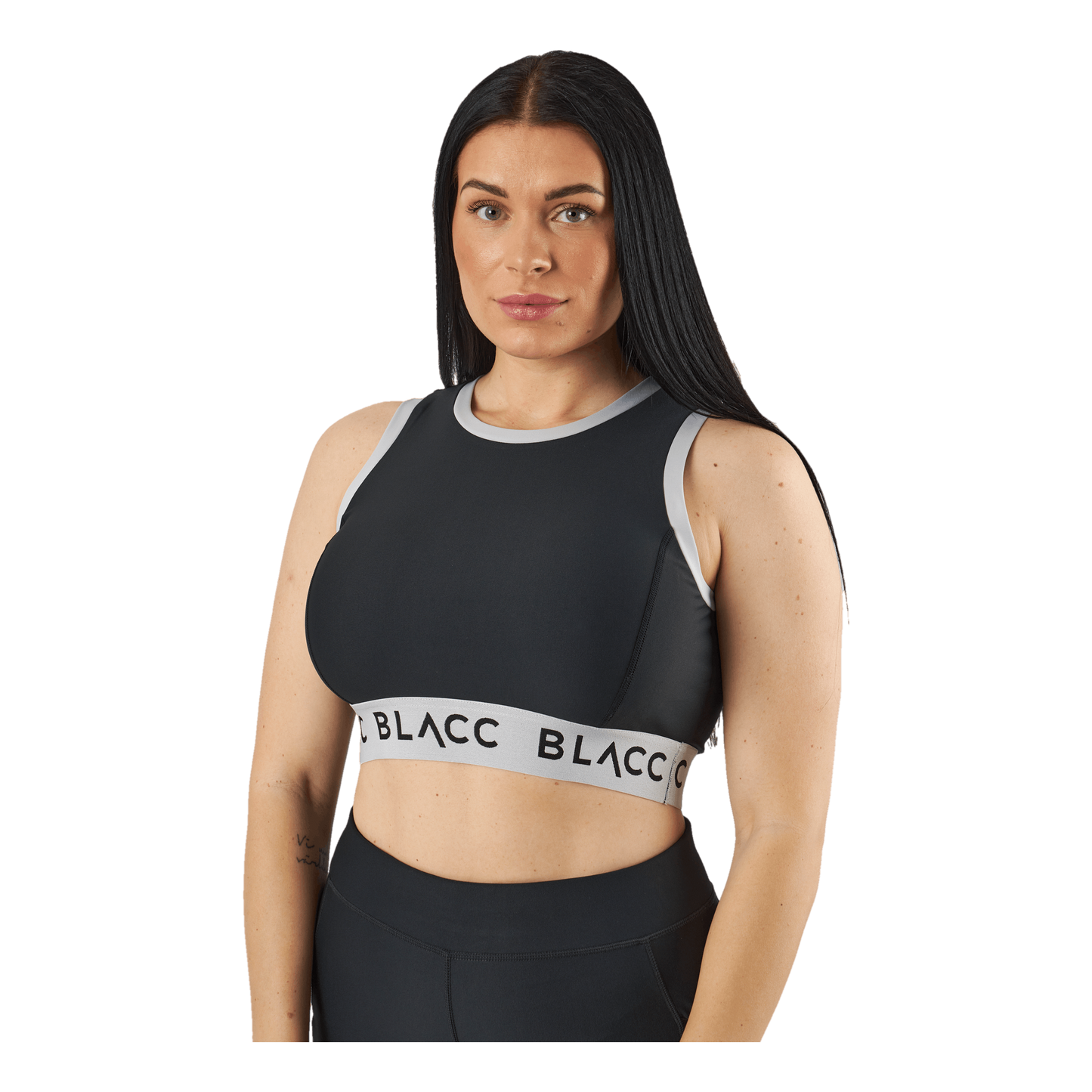 Power X Crop Top 2.0 Black/white