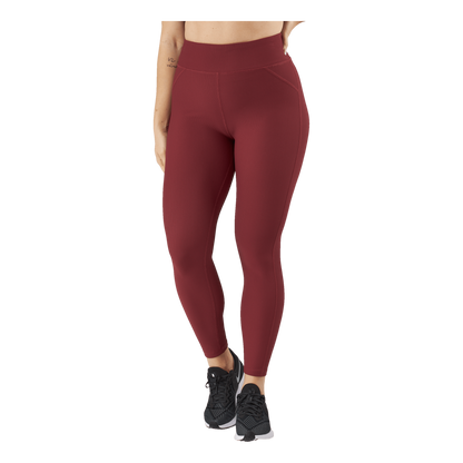 Control Rib Tights Oxblood Red