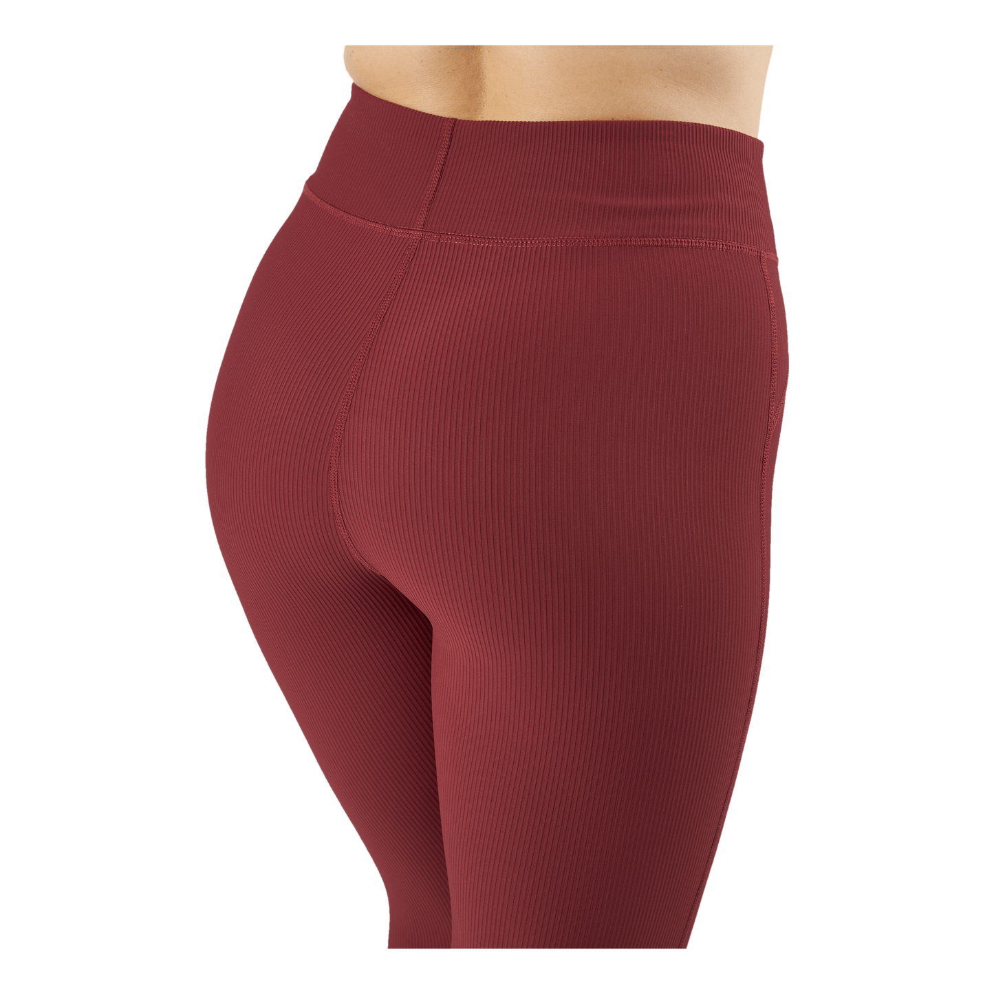 Control Rib Tights Oxblood Red