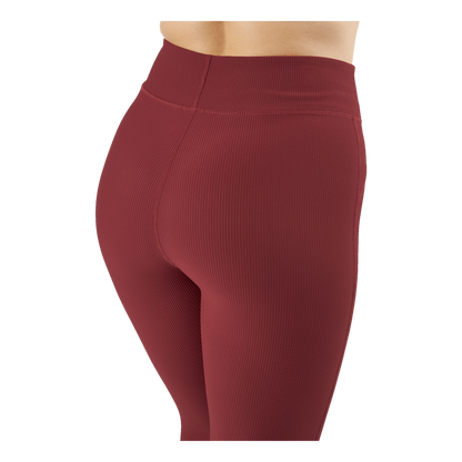 Control Rib Tights Oxblood Red