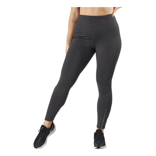 Run Reflective Tights Black/grey/silver