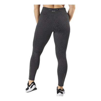 Run Reflective Tights Black/grey/silver