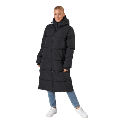 Long Hood Down Parka Black