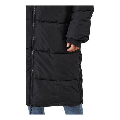 Long Hood Down Parka Black