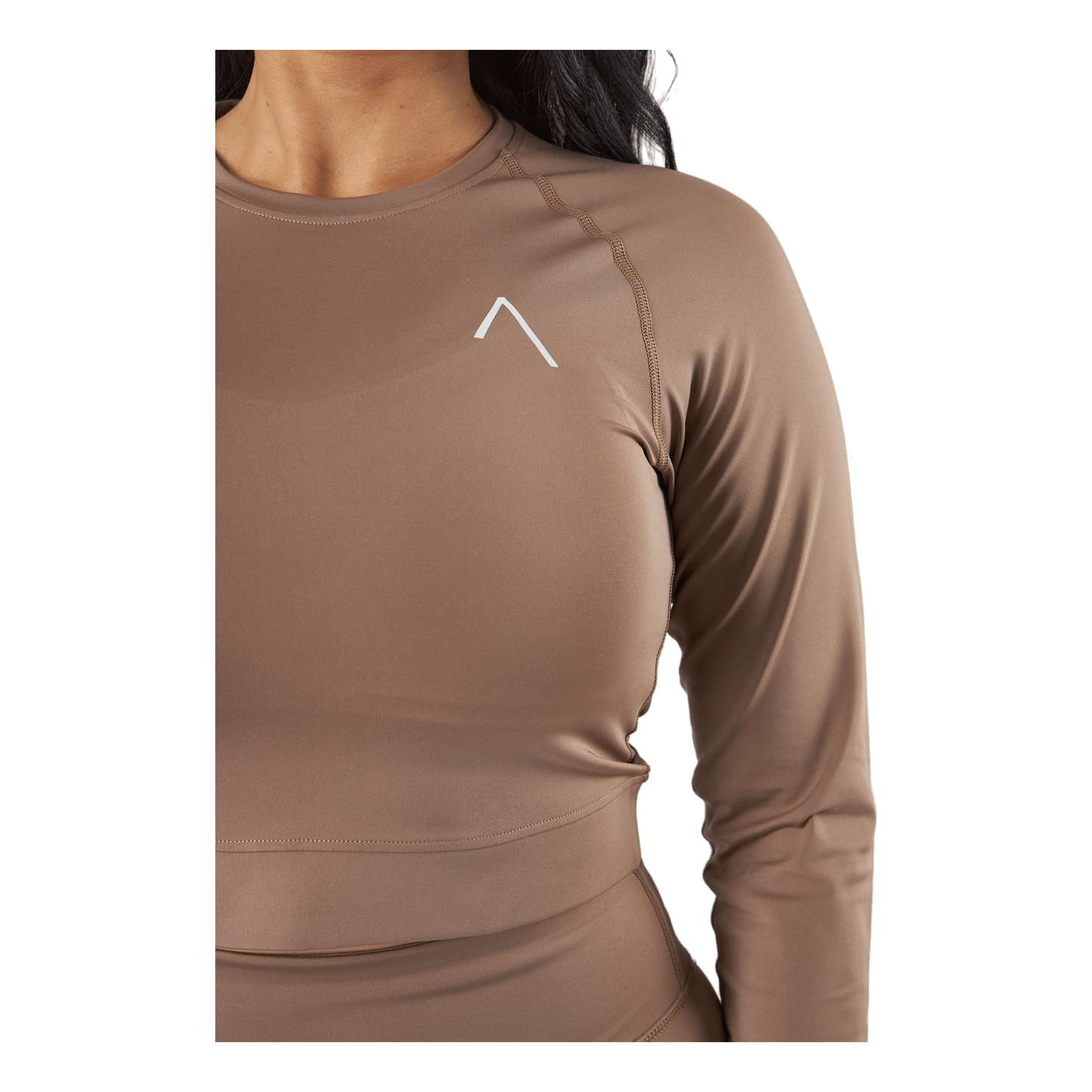 Blacc Recy Long Sleeve Top Taupe Grey