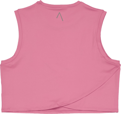 Ella Overlap Crop Top Mellow Mauve