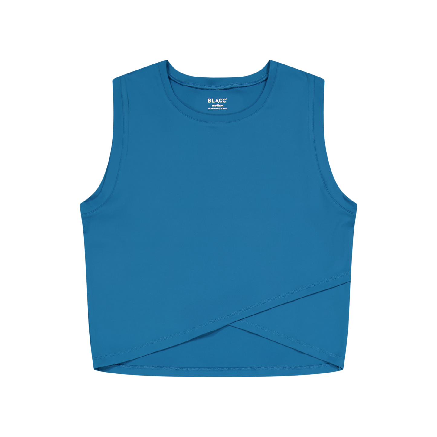 Ella Overlap Tank Top Blue Coral