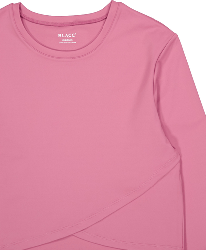 Ella Overlap Long Sleeve Top Mellow Mauve