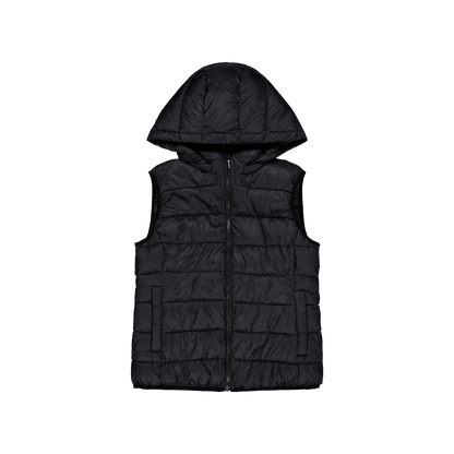 Lulu Hood Vest Black