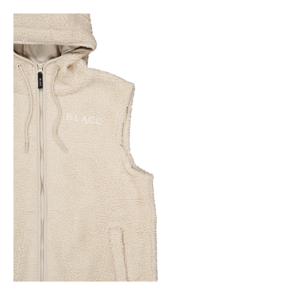 Pile Long Vest Oatmeal