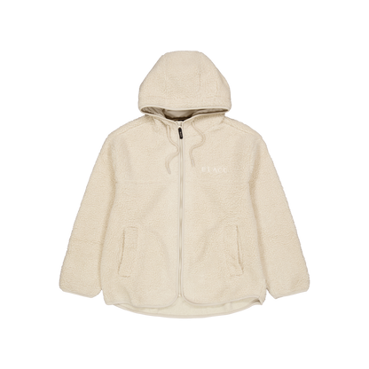 Pile Hood Jacket Oatmeal