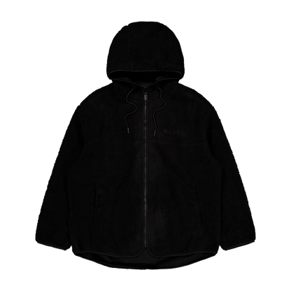 Pile Hood Jacket Jet Black