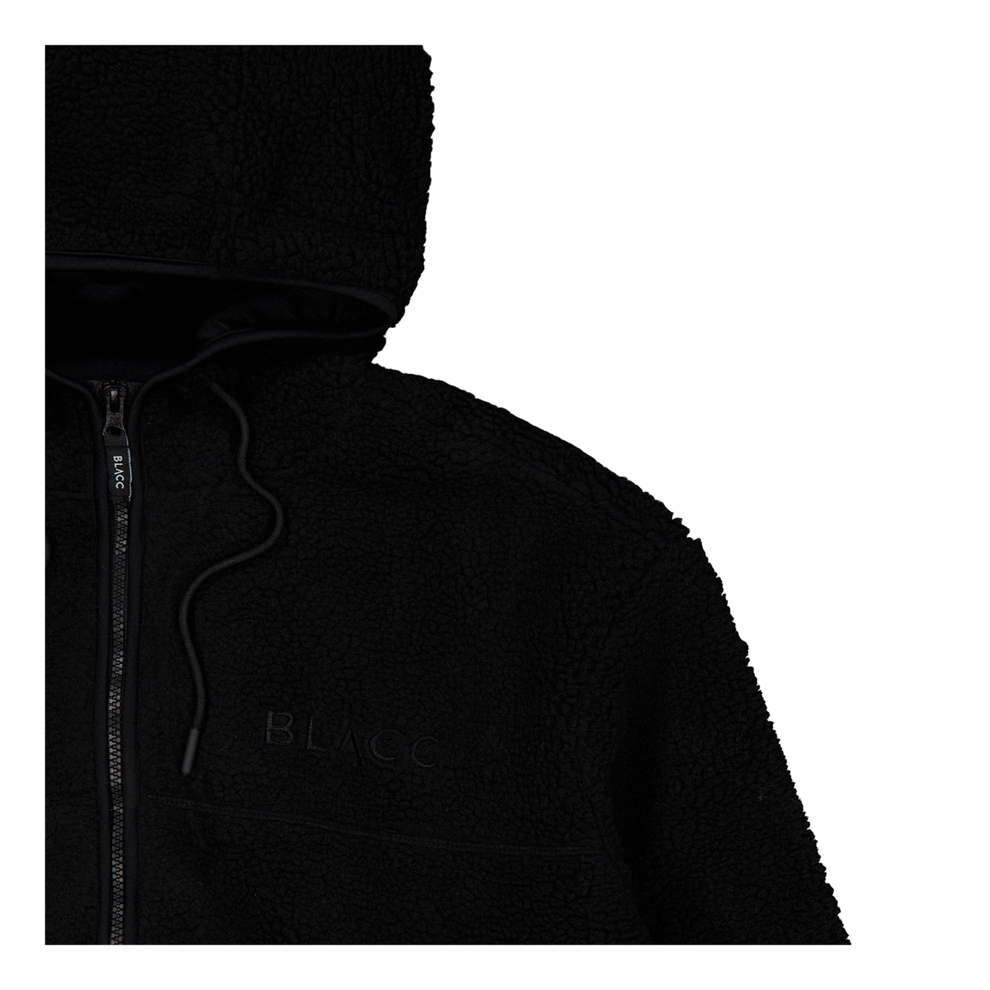 Pile Hood Jacket Jet Black