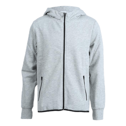 Jr Charles Zip Hoodie Grey