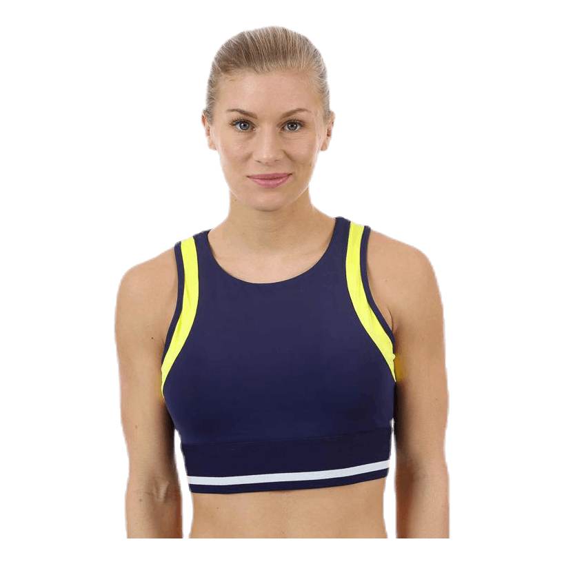 Jump Sports Bra  Blue/White/Yellow