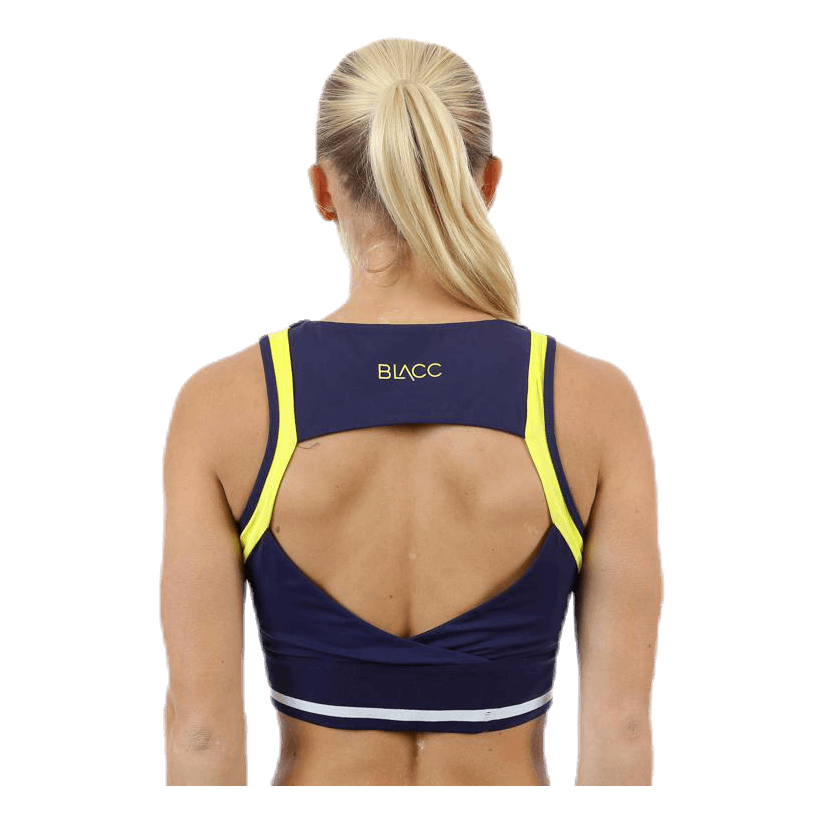 Jump Sports Bra  Blue/White/Yellow