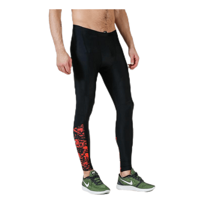 Brace Compression Tights Black/Red