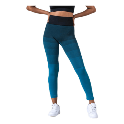 Gradient Seamless Tights Blue