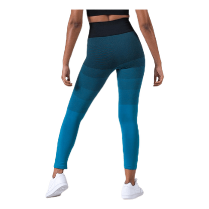 Gradient Seamless Tights Blue