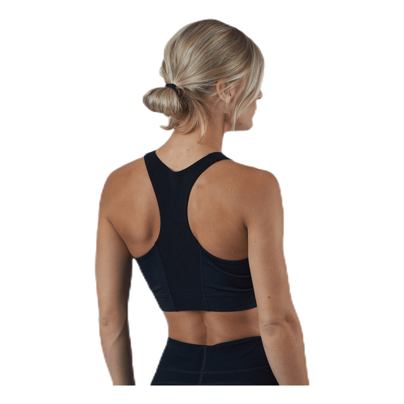 Zip Sports Bra Black