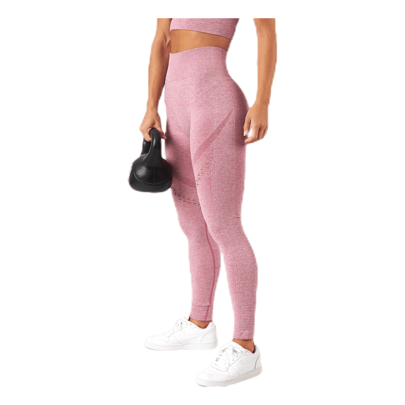 Fitness Seamless Mesh Tights Pink