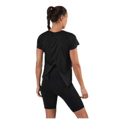 Flowing Running Tee Black