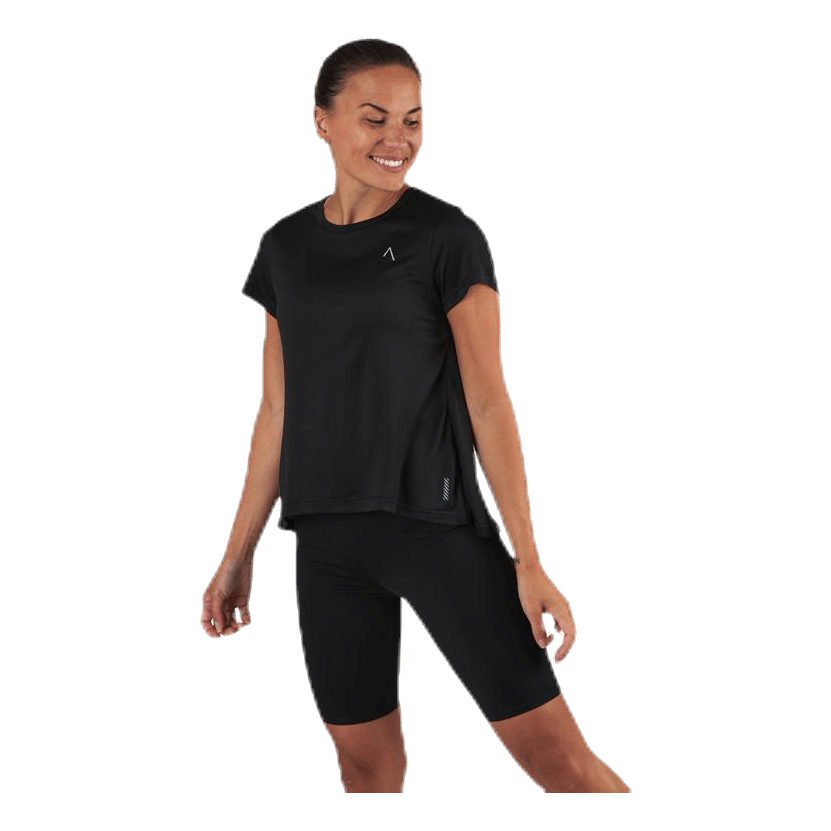 Flowing Running Tee Black