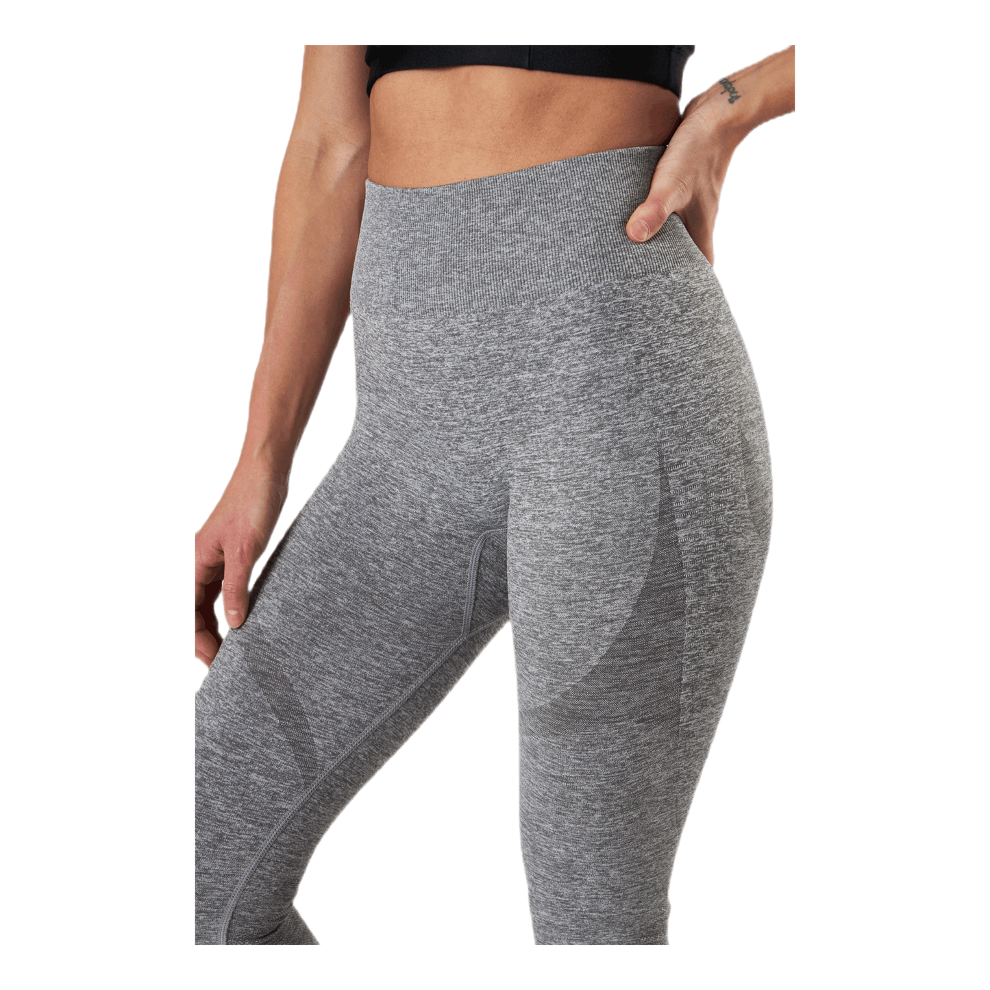 Fitness Melange Tights Grey