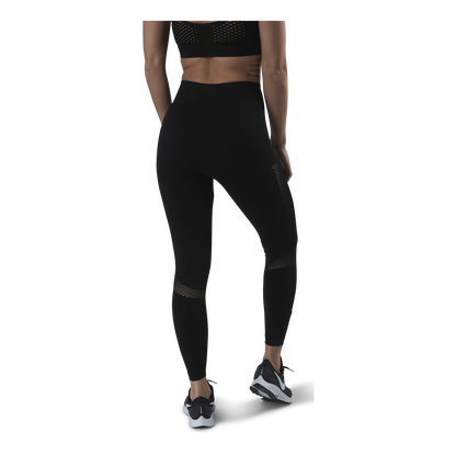 Fitness Mesh Knit Tights Black