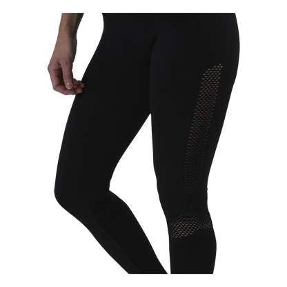 Fitness Mesh Knit Tights Black