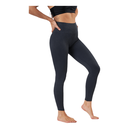 Stonewash Seamless Leggings Black/Grey