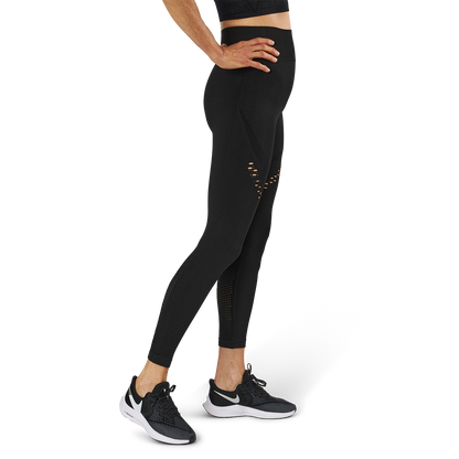 Fitness Seamless Mesh Tights Black