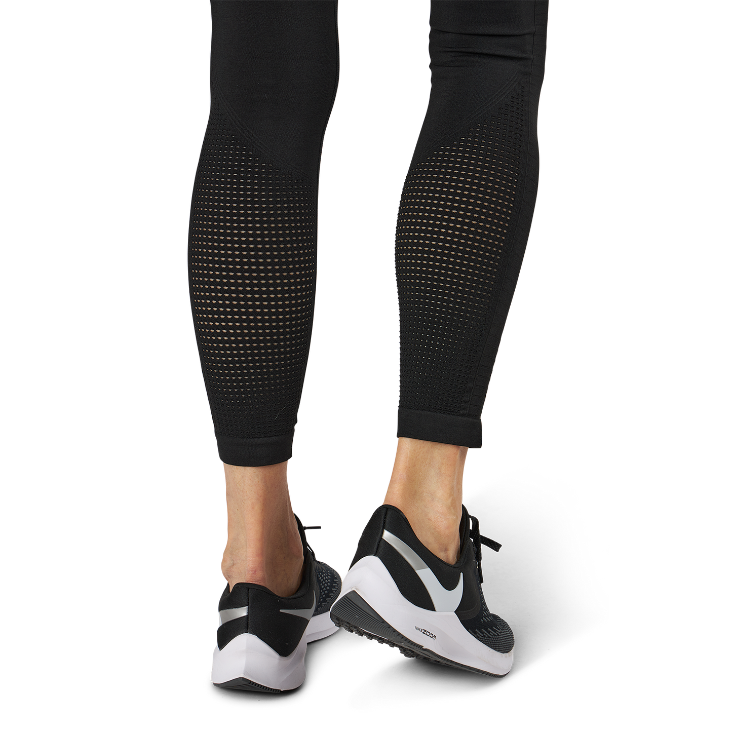 Fitness Seamless Mesh Tights Black